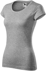 Női vékony póló, kerek nyakkivágással, sötétszürke márvány, 2XL #289846