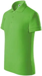 MALFINI Gyerek galléros póló Pique Polo - Apple green | 122 cm (6 éves)