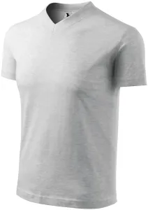 Rövid ujjú, közepes súlyú póló, világosszürke márvány, XL #650734