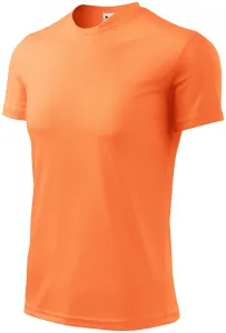 Sport póló gyerekeknek, neon mandarin, 122cm / 6év #289594