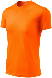 Sport póló gyerekeknek, neon narancs, 122cm / 6év #690191