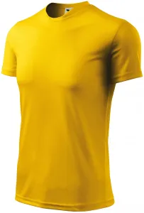 Sport póló gyerekeknek, sárga, 158cm / 12év