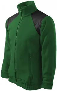 MALFINI Fleece felső Jacket Hi-Q - Palackzöld | S