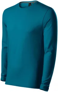 Testhezálló férfi póló, hosszú ujjú, petrol blue, XL #653730