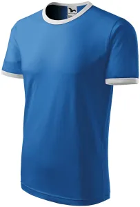Unisex kontrasztú póló, világoskék, XL
