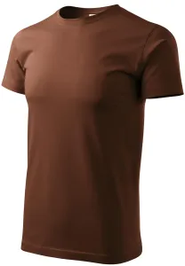 Unisex nagyobb súlyú póló, csokoládé, L #650139