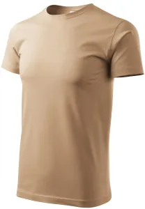 Unisex nagyobb súlyú póló, homokos, XS #650086