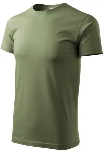 Unisex nagyobb súlyú póló, khaki, XS #650121