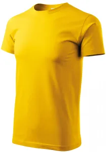 Unisex nagyobb súlyú póló, sárga, 2XL