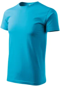 Unisex nagyobb súlyú póló, türkiz, XS #650033