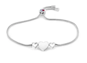 Tommy Hilfiger Modern acél karkötő szívvel Hanging Heart 2780664