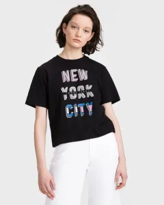 Tommy Jeans New York City Crop top Fekete