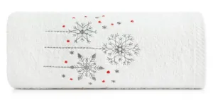 Fehér karácsonyi pamut törölköző Šírka: 50 cm | Dĺžka: 90 cm