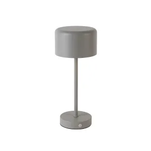 Világosszürke LED szabályozható asztali lámpa (magasság 30 cm) Jeff – Trio