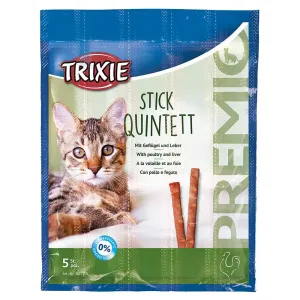 100g Trixie PREMIO Stick Quintet baromfival és májjal macska rágcsálnivalókkal