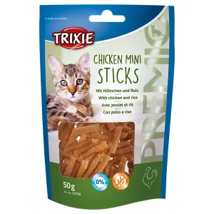 50g Trixie PREMIO csirke Mini Sticks macska rágcsálnivaló