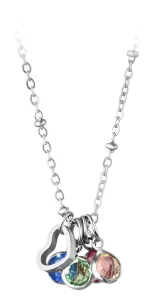 Troli Acél nyaklánc cserélhető medálokkal (lánc, 5x medál) #84902