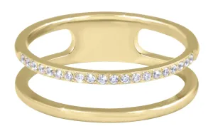 Troli Dupla minimalista acél gyűrű Gold 50 mm