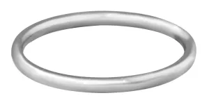 Troli Gyengéd minimalista acél gyűrű Silver 50 mm
