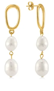 Troli Gyönyörű aranyozott fülbevaló gyöngyökkel VAAJDE201462G