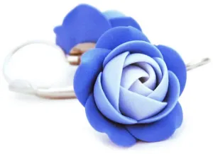 Troli Kék függő virág fülbevaló