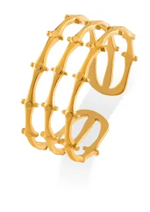 Troli Modern aranyozott állítható gyűrű
