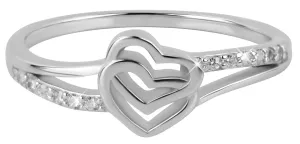 Troli Romantikus gyűrű szívekkel 52 mm