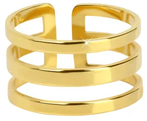 Troli Stílusos aranyozott hármas acél gyűrű