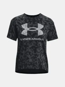Under Armour UA Logo Aop Heavyweight SS Póló Fekete
