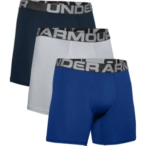 Boxeralsó UA Charged Cotton 6in Boxer Briefs 3-Pack Blue - Under Armour