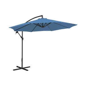 Lámpa formájú napernyő - Kék - kerek - Ø 300 cm - dönthető | Uniprodo