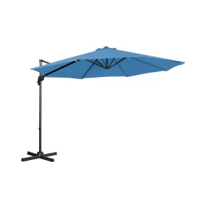 Lámpa formájú napernyő - Kék - kerek - Ø 300 cm - dönthető és forgatható | Uniprodo