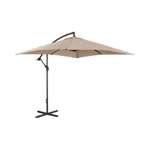 Lámpa formájú napernyő - Krémszínű - négyszögletes - 250 x 250 cm - dönthető | Uniprodo