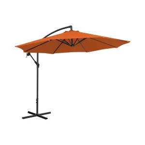 Lámpa formájú napernyő - Narancssárga - kerek - Ø 300 cm - dönthető | Uniprodo