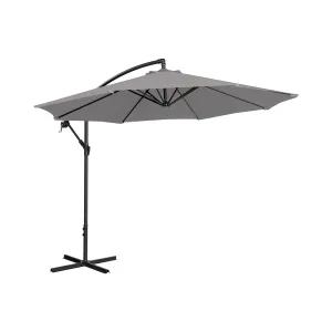 Lámpa formájú napernyő - Sötétszürke - kerek - Ø 300 cm - dönthető | Uniprodo