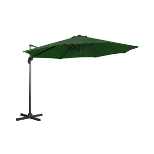 Lámpa formájú napernyő - Zöld - kerek - Ø 300 cm - dönthető és forgatható | Uniprodo