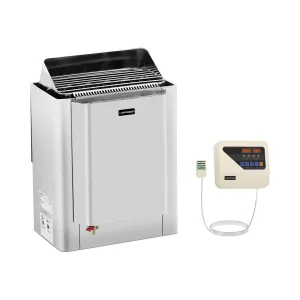 Készlet: szauna kályha szauna vezérléssel - 11,5 kW - 30-110 °C - vízpárologtatóval | Uniprodo