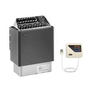 Készlet: szauna kályha szauna vezérléssel - 8 kW - 30-110 °C - LED kijelző | Uniprodo