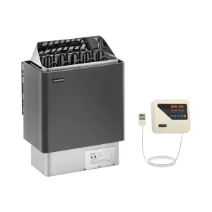 Készlet: szauna kályha szauna vezérléssel - 9 kW - 30-110 °C - LED kijelző | Uniprodo