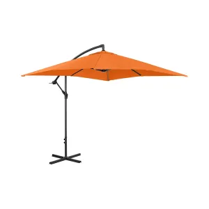 Lámpa formájú napernyő - Narancssárga - négyszögletes - 250 x 250 cm - dönthető | Uniprodo