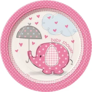 Papír tányér elefánt umbrellaphants 