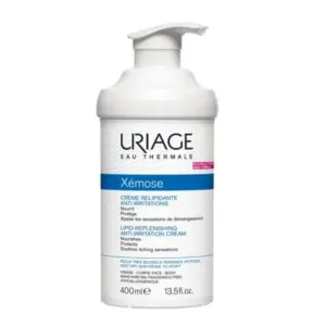 Uriage Relipidáló nyugtató krém nagyon száraz, érzékeny és atópiás bőrre Xémose (Lipid-Replenishing Anti-Irritation Cream) 400 ml