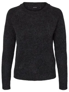 Vero Moda Női pulóver VMDOFFY Regular Fit 10201022 Black MELANGE XS