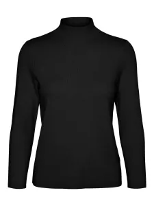 Vero Moda Női pulóver VMGOLD Slim Fit 10257153 Black S