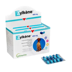 100db Zylkene kapszula (> 30 kg) 450 mg étrend-kiegészítő kutyáknak