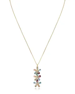 Viceroy Aranyozott nyaklánc színes virágokkal Elegant 13083C100-39