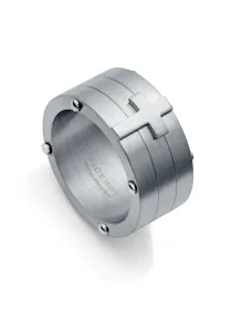Viceroy Masszív acél gyűrű kereszttel Beat 75295A02 62 mm