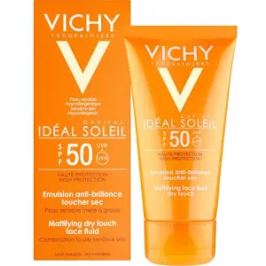 Vichy Védő bőrmattító fluid arcra SPF 50 Capital Soleil (Mattifying Face Fluid) 50 ml