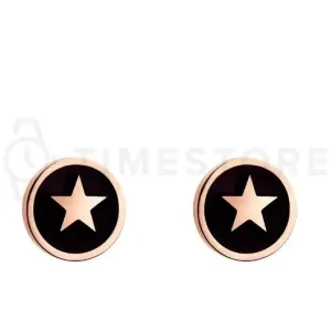 Victoria Walls Rózsaszín aranyozott fülbevaló csillagokkal VE10102R