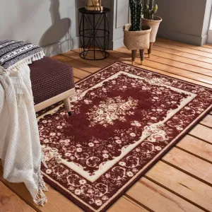 Gyönyörű rusztikus vörös szőnyeg Szélesség: 80 cm | Hossz: 150 cm